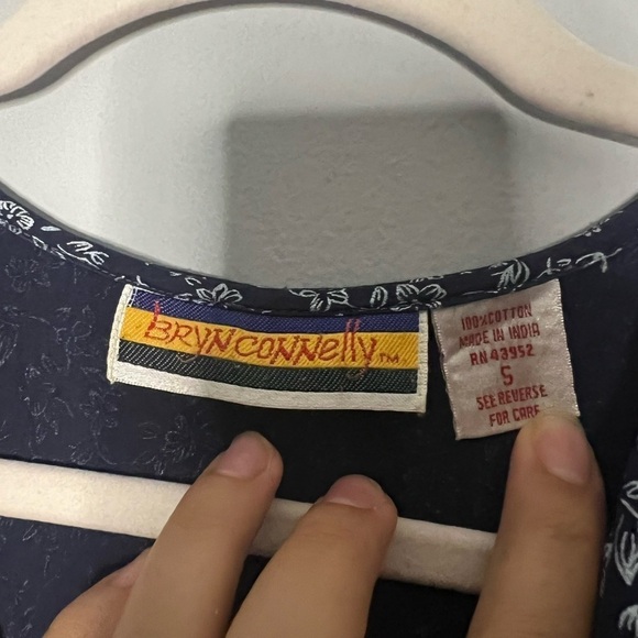 Vintage Bryn Connelly Ditsy Floral Collared Dress Small - Picture 5 of 7